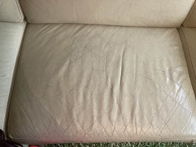 leather cracks sofa