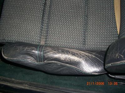 repair semi leather seat 205 gti