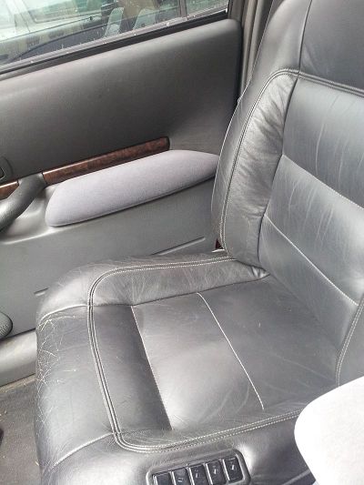 renovation black leather seats