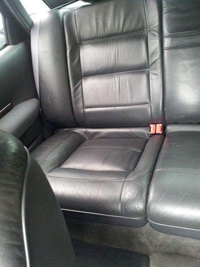 renovation black leather seats