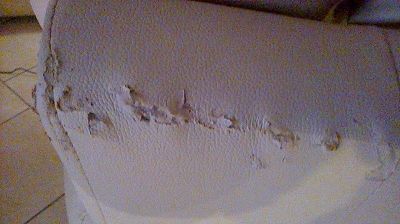 renovation of a very damaged sofa