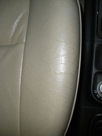 renovation cream leather on saab 900 convertible