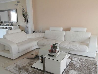 doubt one on a leather or imitation leather sofa