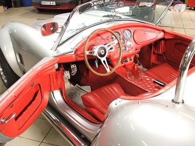 complete restoration of the leather interior on a cobra 427