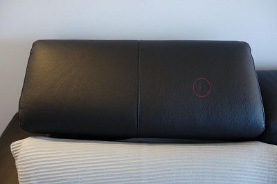 repair of new leather sofa