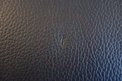 repair of new leather sofa