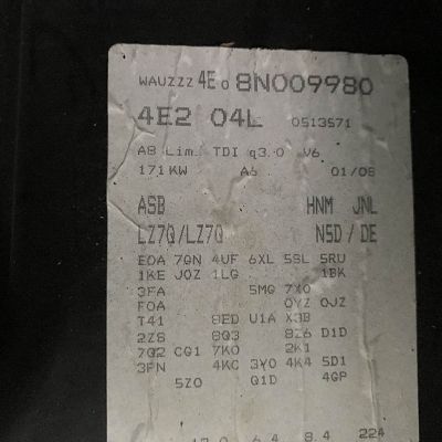 codigo color cuero de audi y kit reparacion