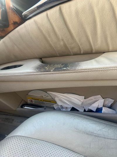 restauracion cuero mercedes clase e del 2003