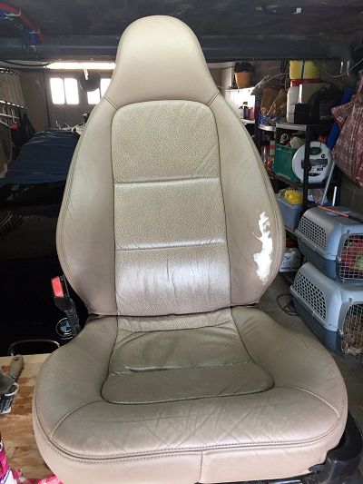 Rénovation siège cuir moucheté  BMW Z3
