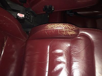 Réparer sièges cuir craquelé et déchiré Peugeot 306 Cabriolet