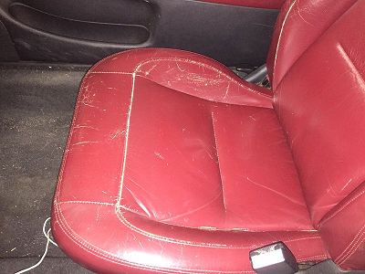 Réparer sièges cuir craquelé et déchiré Peugeot 306 Cabriolet