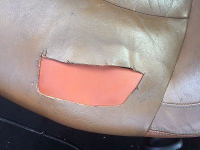 Rénovation sièges 206 cc Roland Garros