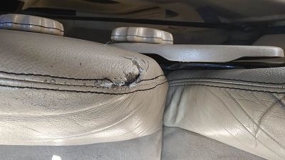 Réparation cuir Land Rover freelander