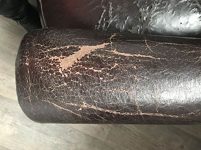 Réparation fauteuil skaï