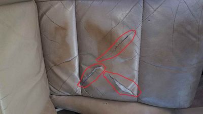 Déchirures siège conducteur Golf 4 cabriolet