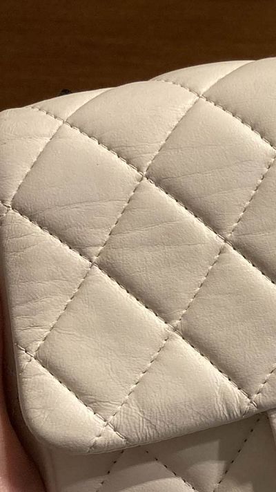 Cuir agneau lisse plié/froissé