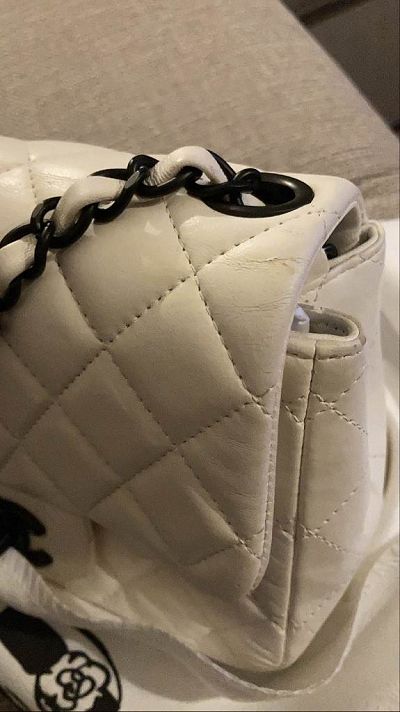 Cuir agneau lisse plié/froissé