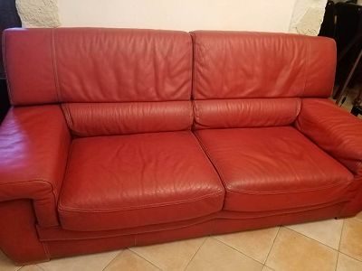 Rénovation assise canapé cuir de buffle