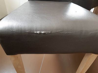 réparation chaises en simili cuir