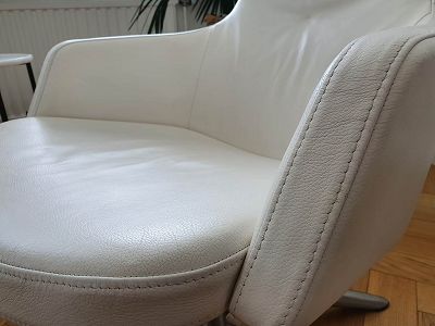 renovation fauteuil blanc