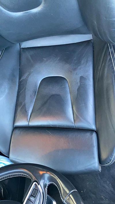 Rénovation siège cuir cartonné suite séchage trop rapide