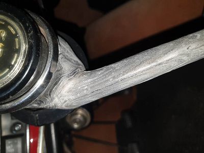 Volant 404 1962,bakélite  usée poreuse.