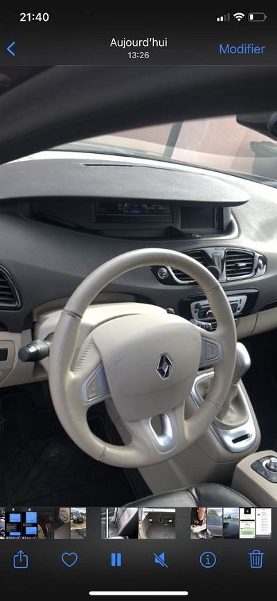 Rénovation volant scenic 3 jade