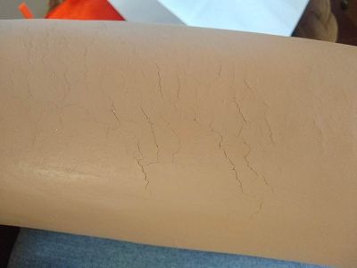 Craquelures après renovation