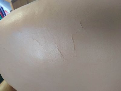 Craquelures après renovation