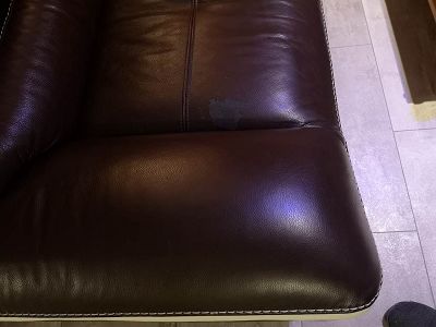 Canapé cuir marron