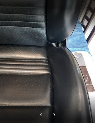 2ème rénovation de mes sièges de voiture en cuir noir