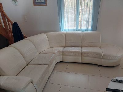 Rénovation canapé angle en cuir