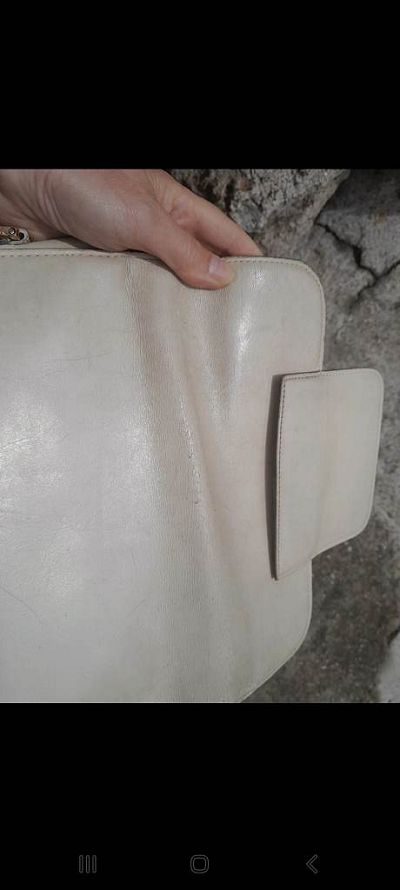 Cuir sac Yves St Laurent craquelé