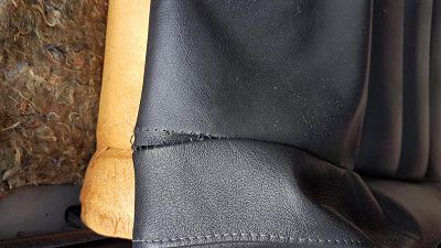 [cuir] Coutures craquées sur Peugeot 405 Mi16