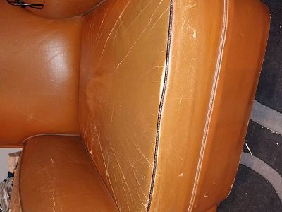 Déchirure fauteuil club