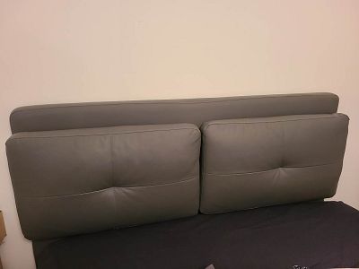 Rénovation d'une tête de lit en simili-cuir