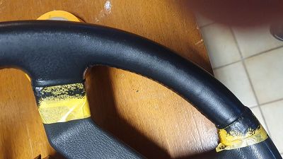 Rénovation volant cuir R25 baccara