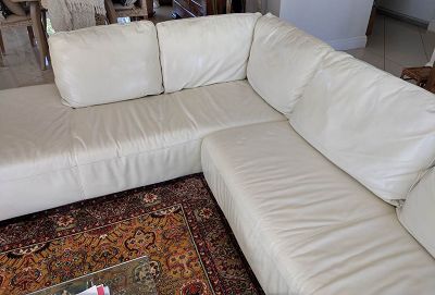 Rénovation Canapé angle en cuir