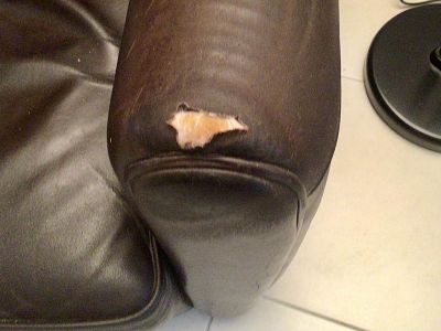 Rénovation accoudoirs fauteuil club