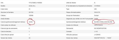 Rénovation volant cuir beige Volvo XC90