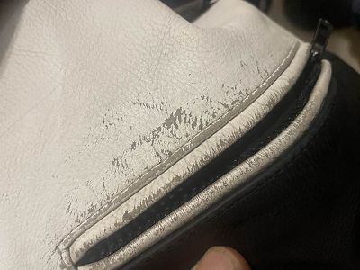 Protection blouson moto en cuir