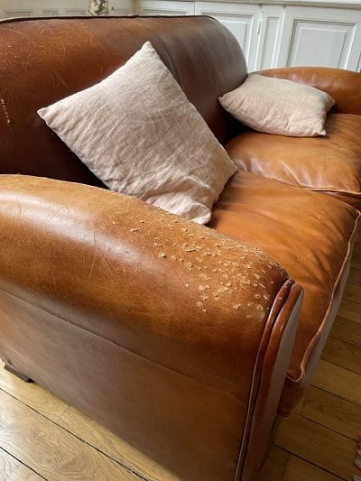 Réparation et entretien d'un canapé club