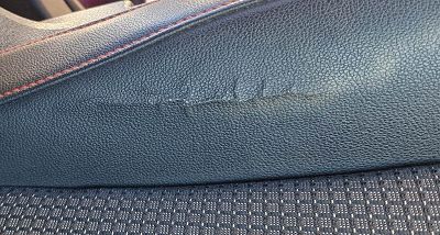 Réparation craquelure siège auto simili cuir