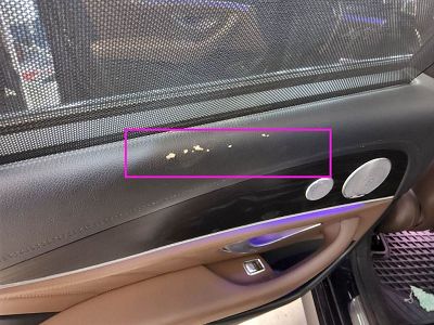 Rénovation cuir Mercedes marron 864A  NAPPA + garniture porte