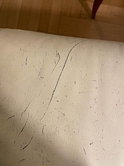 Restauration griffures de chats Canapé Roche Bobos