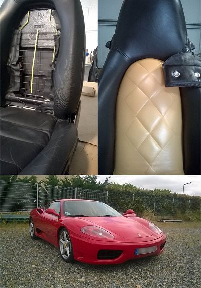 Tutoriel rénovation sièges auto cuir