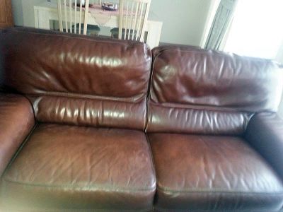 Rénovation de mes canapés en cuir marron