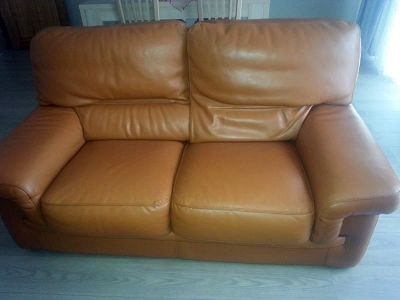 Rénovation de mes canapés en cuir marron