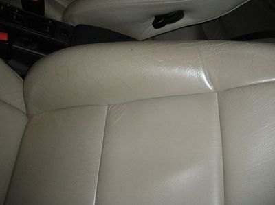 Renovation Cuir Créme sur Saab 900 cabriolet