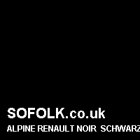 Leather seat color ALPINE RENAULT